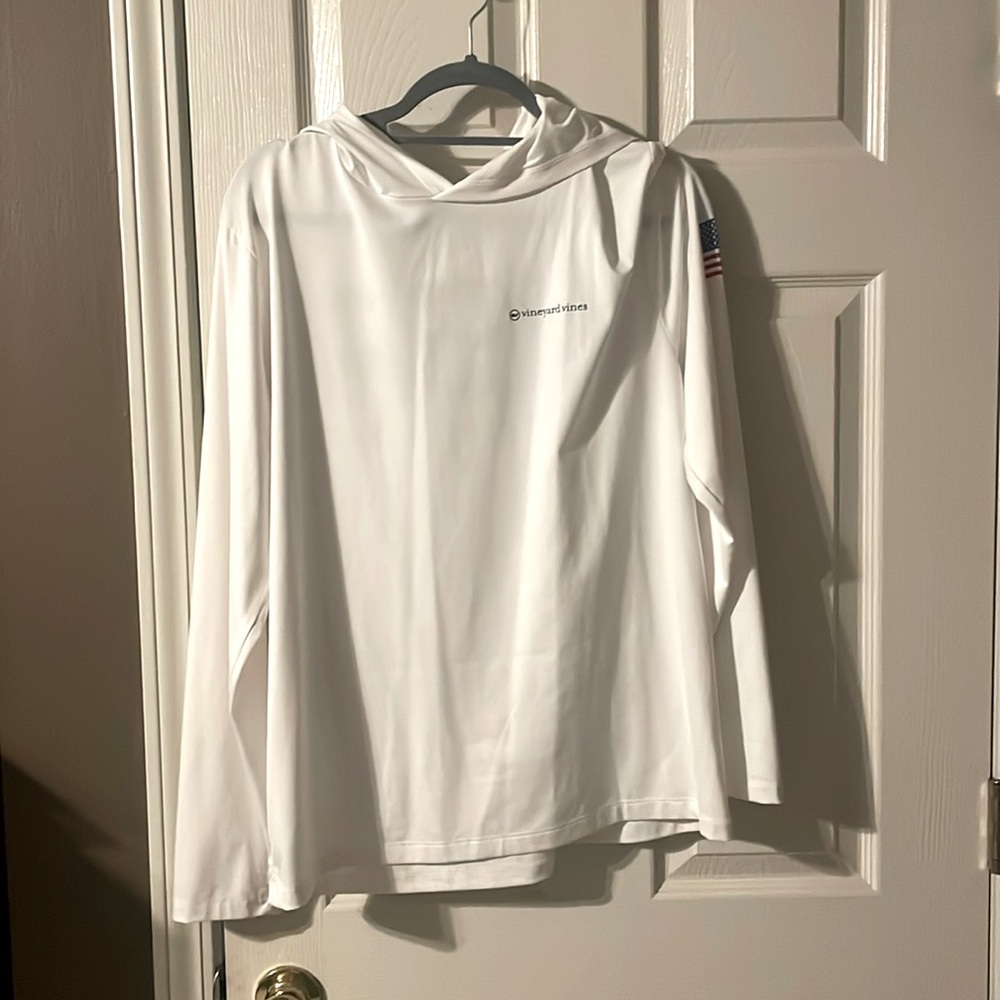 Patriotic Vineyard Vines performance hoodie